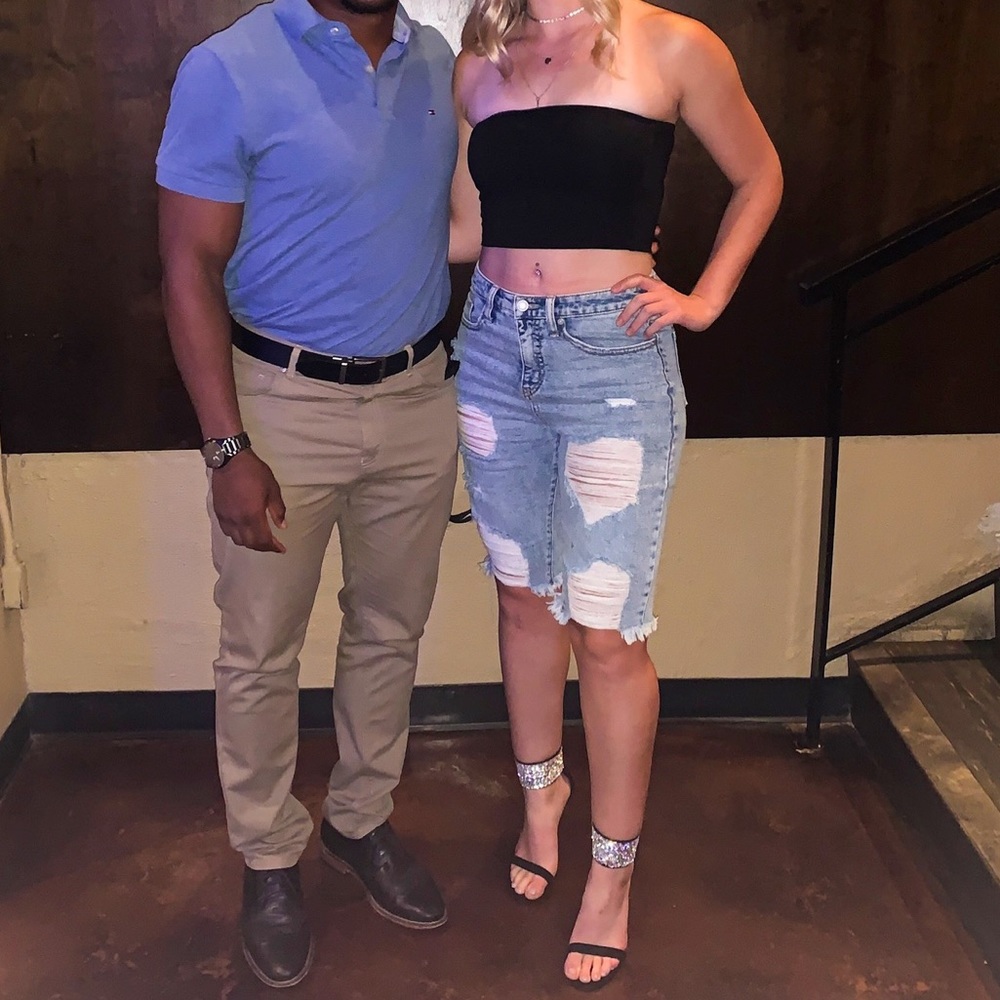 Mid Jean shorts